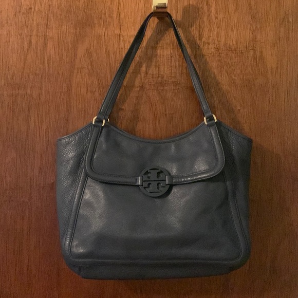 TORY BURCH leather shoulder bag 💙 - Picture 1 of 16